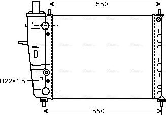 Ava Quality Cooling FT 2160 - Radiatore, Raffreddamento motore autozon.pro