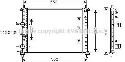 Ava Quality Cooling FT 2182 - Radiatore, Raffreddamento motore autozon.pro