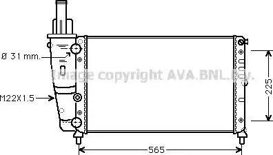 Ava Quality Cooling FT 2139 - Radiatore, Raffreddamento motore autozon.pro