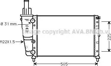 Ava Quality Cooling FT 2138 - Radiatore, Raffreddamento motore autozon.pro