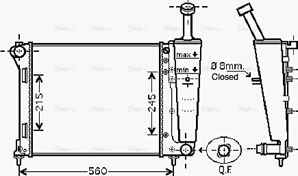 Ava Quality Cooling FTA2345 - Radiatore, Raffreddamento motore autozon.pro