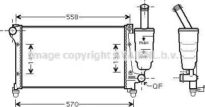 Ava Quality Cooling FT 2368 - Radiatore, Raffreddamento motore autozon.pro