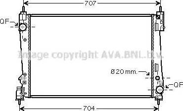 Ava Quality Cooling FT 2312 - Radiatore, Raffreddamento motore autozon.pro