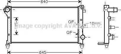 Ava Quality Cooling FT 2379 - Radiatore, Raffreddamento motore autozon.pro