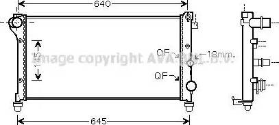 Ava Quality Cooling FT 2295 - Radiatore, Raffreddamento motore autozon.pro