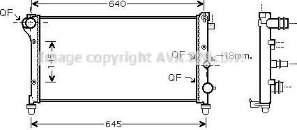 Ava Quality Cooling FT 2292 - Radiatore, Raffreddamento motore autozon.pro