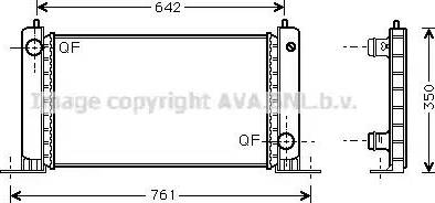 Ava Quality Cooling FT 2243 - Radiatore, Raffreddamento motore autozon.pro