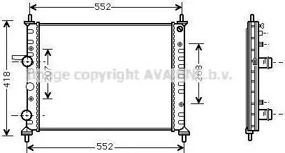 Ava Quality Cooling FT 2201 - Radiatore, Raffreddamento motore autozon.pro