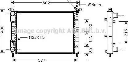 Ava Quality Cooling FT 2232 - Radiatore, Raffreddamento motore autozon.pro