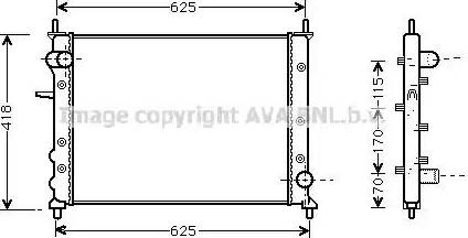 Ava Quality Cooling FT 2227 - Radiatore, Raffreddamento motore autozon.pro