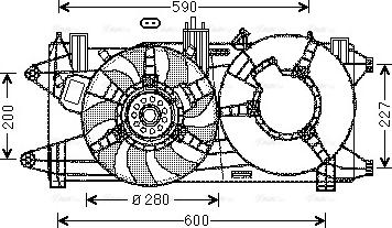 Ava Quality Cooling FT7596 - Ventola, Raffreddamento motore autozon.pro