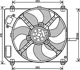 Ava Quality Cooling FT 7551 - Ventola, Raffreddamento motore autozon.pro