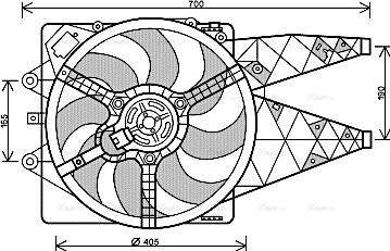 Ava Quality Cooling FT 7568 - Ventola, Raffreddamento motore autozon.pro