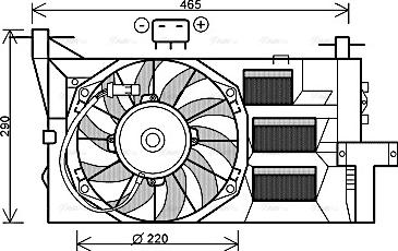 Ava Quality Cooling FT 7563 - Ventola, Raffreddamento motore autozon.pro