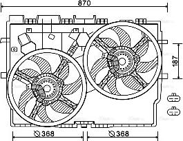 Ava Quality Cooling FT7584 - Ventola, Raffreddamento motore autozon.pro