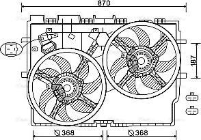 Ava Quality Cooling FT7585 - Ventola, Raffreddamento motore autozon.pro