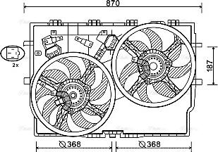 Ava Quality Cooling FT7588 - Ventola, Raffreddamento motore autozon.pro