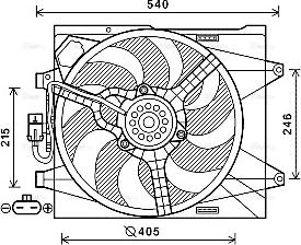 Ava Quality Cooling FT7582 - Ventola, Raffreddamento motore autozon.pro