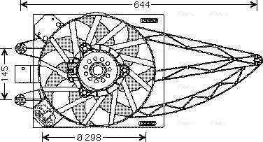 Ava Quality Cooling FT 7528 - Ventola, Raffreddamento motore autozon.pro