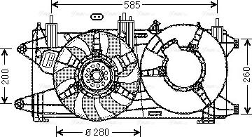 Ava Quality Cooling FT 7573 - Ventola, Raffreddamento motore autozon.pro