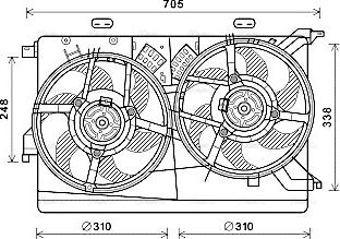 Ava Quality Cooling FT7607 - Ventola, Raffreddamento motore autozon.pro