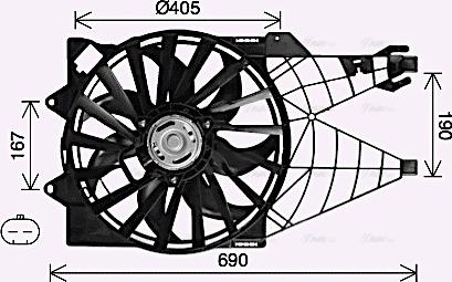 Ava Quality Cooling FT7614 - Ventola, Raffreddamento motore autozon.pro