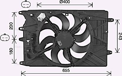 Ava Quality Cooling FT7615 - Ventola, Raffreddamento motore autozon.pro