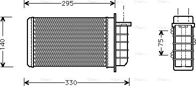 Ava Quality Cooling FTA6191 - Scambiatore calore, Riscaldamento abitacolo autozon.pro