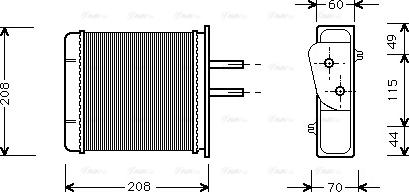 Ava Quality Cooling FTA6150 - Scambiatore calore, Riscaldamento abitacolo autozon.pro