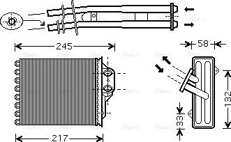 Ava Quality Cooling FTA6350 - Scambiatore calore, Riscaldamento abitacolo autozon.pro