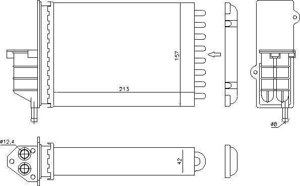 Ava Quality Cooling FTA6259 - Scambiatore calore, Riscaldamento abitacolo autozon.pro