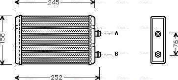 Ava Quality Cooling FTA6220 - Scambiatore calore, Riscaldamento abitacolo autozon.pro