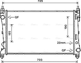 Ava Quality Cooling FTA2449 - Radiatore, Raffreddamento motore autozon.pro