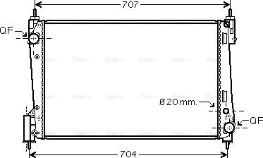 Ava Quality Cooling FTA2400 - Radiatore, Raffreddamento motore autozon.pro