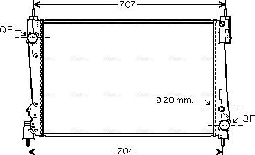 Ava Quality Cooling FTA2401 - Radiatore, Raffreddamento motore autozon.pro