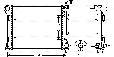 Ava Quality Cooling FTA2403 - Radiatore, Raffreddamento motore autozon.pro