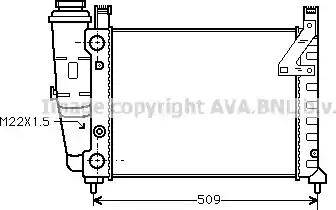 Ava Quality Cooling FTA2040 - Radiatore, Raffreddamento motore autozon.pro