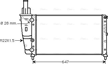 Ava Quality Cooling FTA2140 - Radiatore, Raffreddamento motore autozon.pro