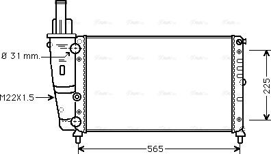 Ava Quality Cooling FTA2139 - Radiatore, Raffreddamento motore autozon.pro