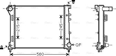 Ava Quality Cooling FTA2346 - Radiatore, Raffreddamento motore autozon.pro