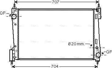 Ava Quality Cooling FTA2311 - Radiatore, Raffreddamento motore autozon.pro