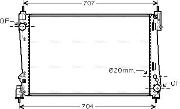 Ava Quality Cooling FTA2312 - Radiatore, Raffreddamento motore autozon.pro