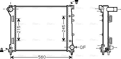 Ava Quality Cooling FTA2387 - Radiatore, Raffreddamento motore autozon.pro