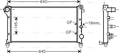 Ava Quality Cooling FTA2295 - Radiatore, Raffreddamento motore autozon.pro