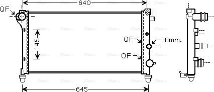 Ava Quality Cooling FTA2292 - Radiatore, Raffreddamento motore autozon.pro