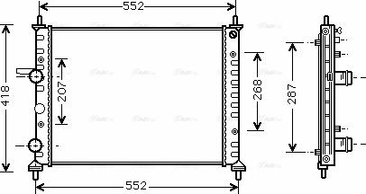 Ava Quality Cooling FTA2249 - Radiatore, Raffreddamento motore autozon.pro