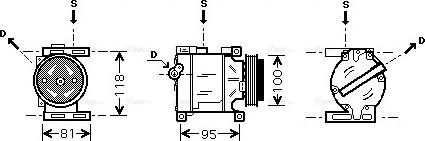 Ava Quality Cooling FTAK090 - Compressore, Climatizzatore autozon.pro