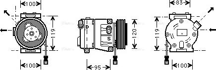 Ava Quality Cooling FTAK050 - Compressore, Climatizzatore autozon.pro