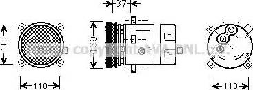 Ava Quality Cooling FTAK198 - Compressore, Climatizzatore autozon.pro