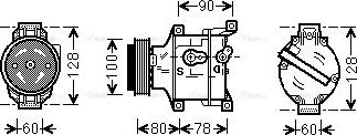 Ava Quality Cooling FTAK103 - Compressore, Climatizzatore autozon.pro